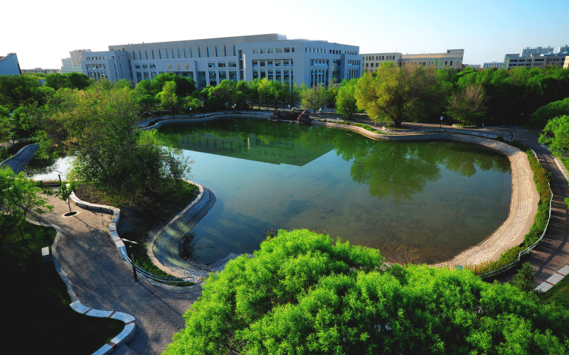 石河子大学风景图